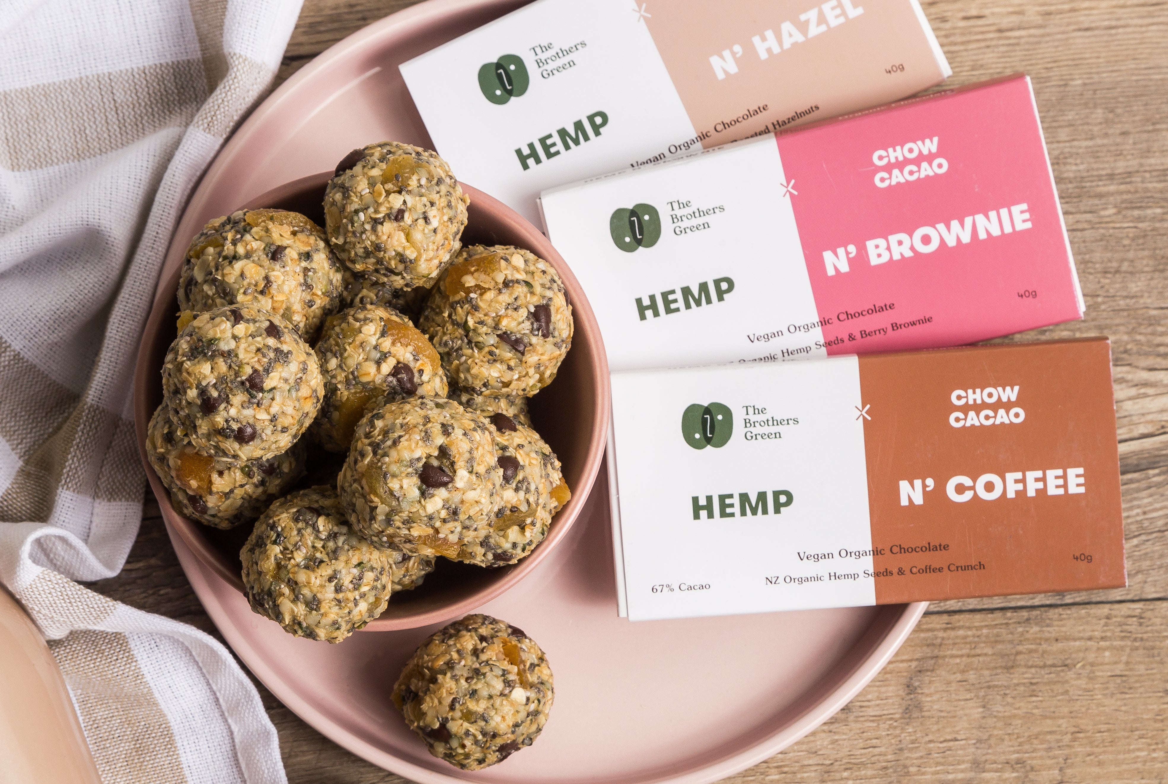 Hemp Choc Chia & Apricot Energy Balls Recipe The Brothers Green